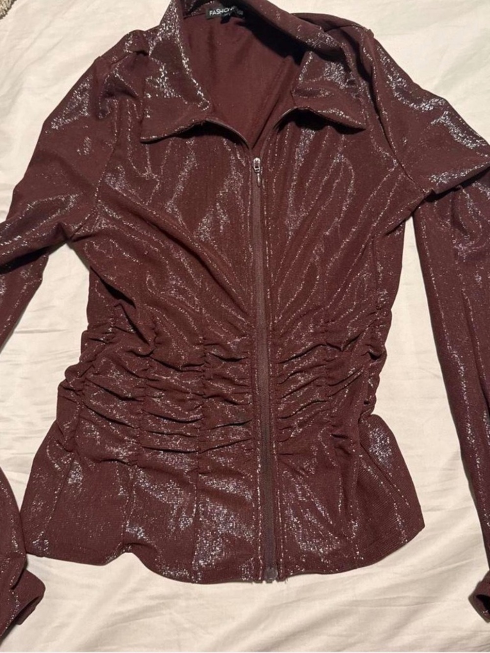 Chocolate top Fashion nova